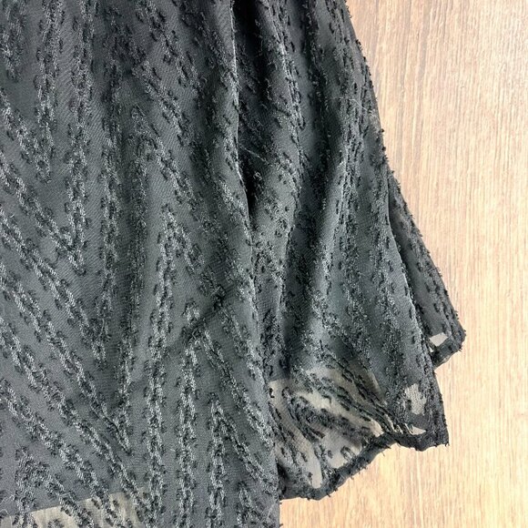 NEW Torrid Mini Textured Babydoll Black Dress Sz 1 - Picture 5 of 16